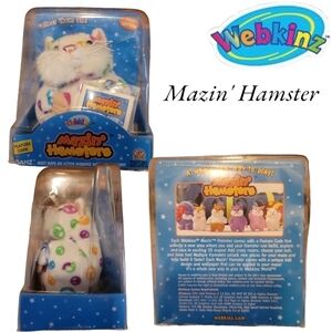 WEBKINZ first edition Mazin' Hamsters Peace New in Box